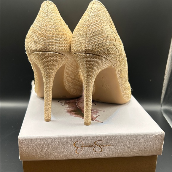 Jessica Simpson Cream Floral Heels - Picture 6 of 6